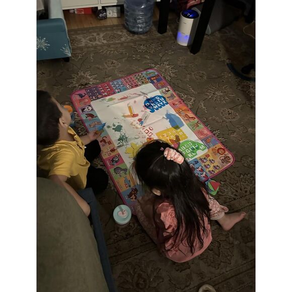 Large Pink Aqua Water Doodle Kids Drawing Mat Toddlers Educational Toys - Picture 4 of 6